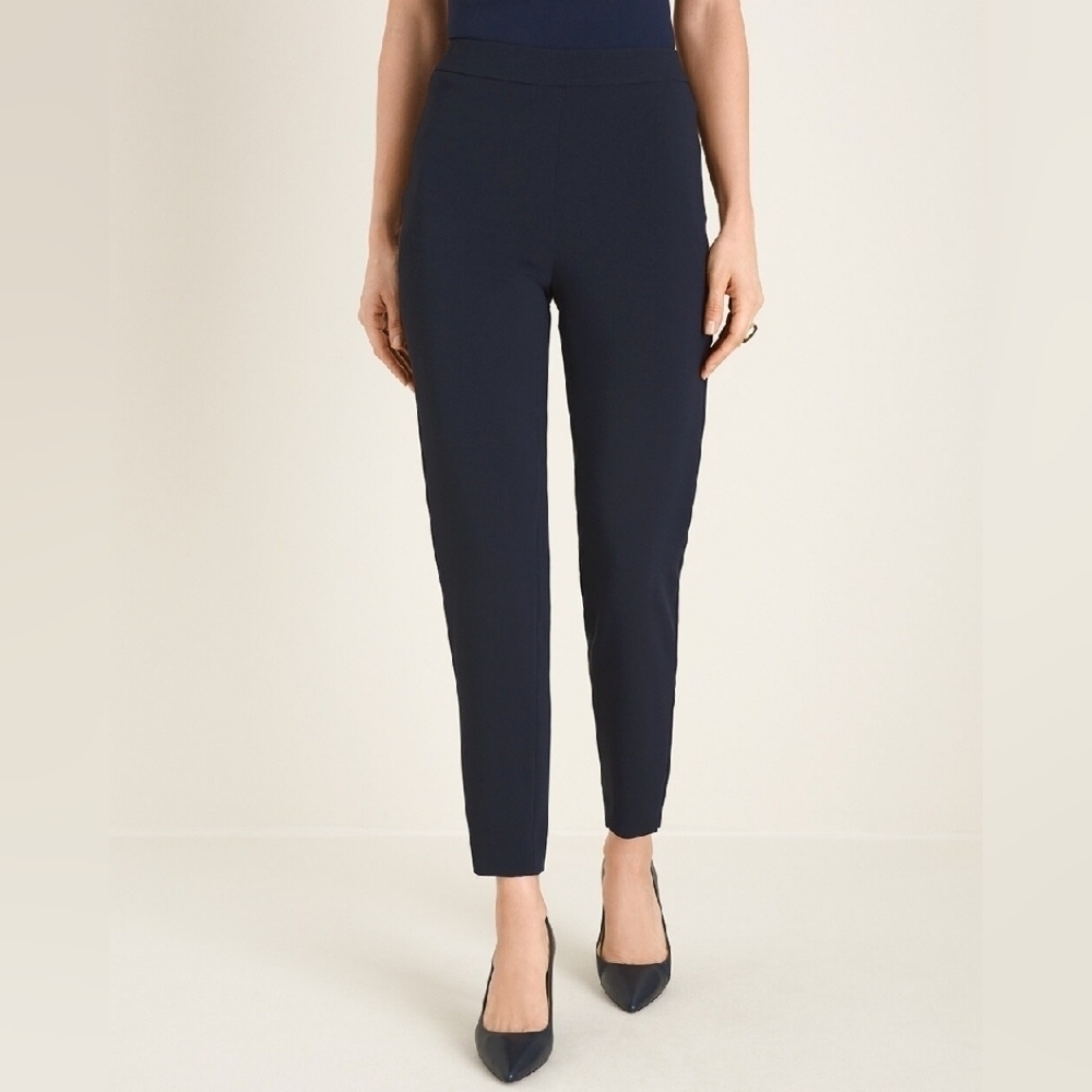 Chico's sz 3 pull on relaxed Navy Women's Pants ankle sz 16 new taper WP145